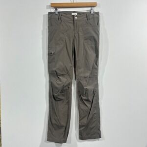 LL Bean Access Trail Pants Women 6 Hiking Cargo Straight Water Repellant Outdoor